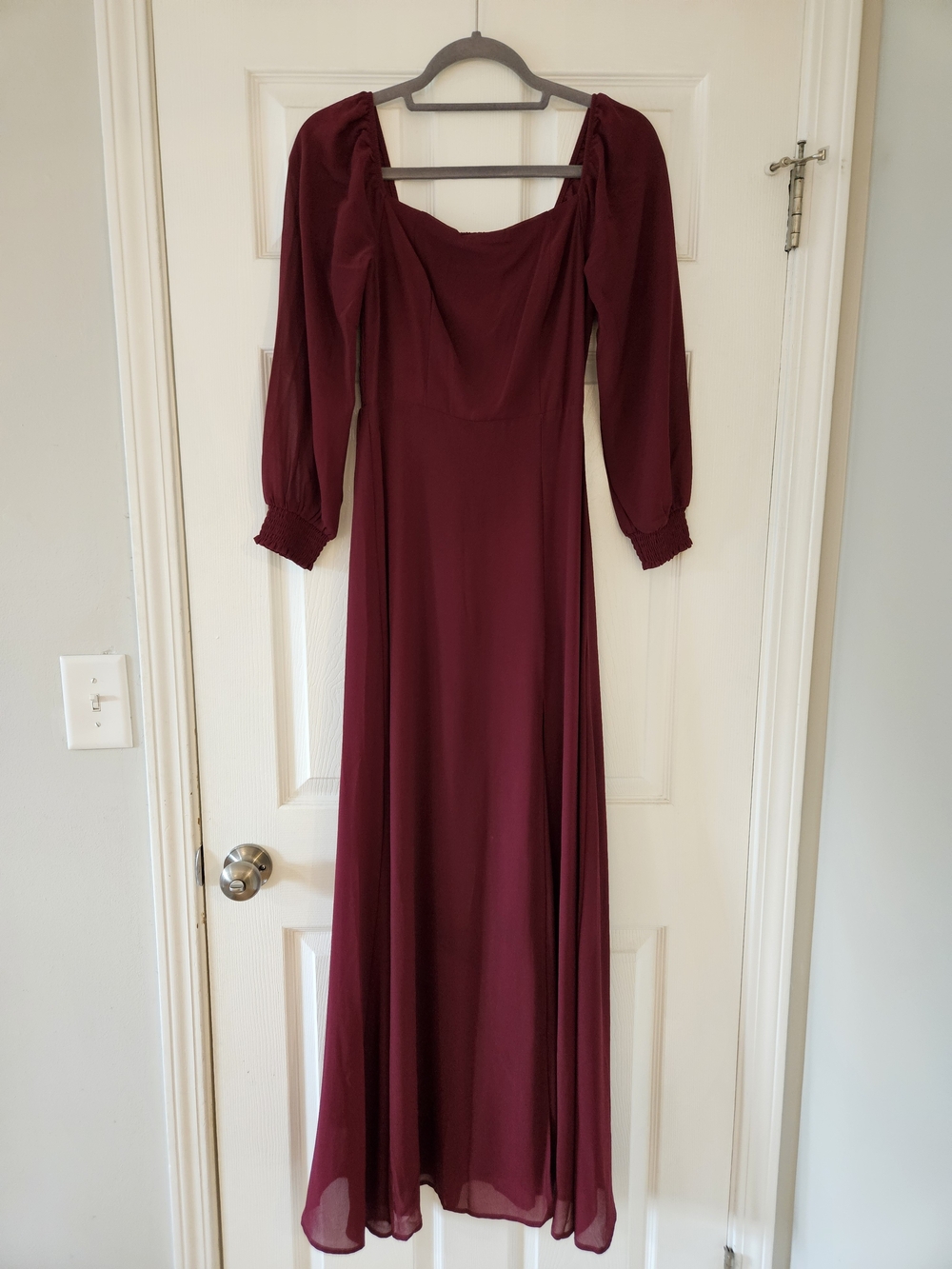 Baltic Born Wine Long Sleeve Maxi Dress